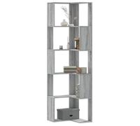 vidaXL Bibliothèque d'angle 5 niveaux Sonoma gris – Bois d'ingénierie