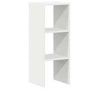 vidaXL Bibliothèque empilable Blanc 30x30x80 cm Bois d'ingénierie