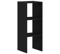 vidaXL Bibliothèque empilable chêne noir 30x30x80 cm, bois d'ingénierie