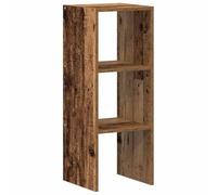 vidaXL Bibliothèque empilable Vieux Bois 30x30x80 cm Bois d'ingénierie