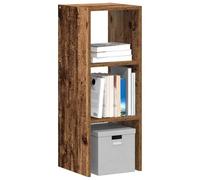 vidaXL Bibliothèque empilable vieux bois 30x30x80 cm bois d'ingénierie Marron