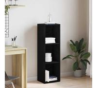 Vidaxl Bibliothèque En Chêne Noir 36 X 30 X 114 Cm Bois D'ingénierie
