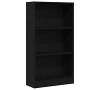Vidaxl Bibliothèque En Chêne Noir 60 X 24 X 109 Cm Bois D'ingénierie