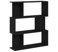 vidaXL Bibliothèque en chêne Noir 80x24x96 cm Bois d'ingénierie