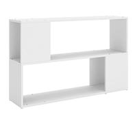 vidaXL Bibliothèque, Étagère à Livres avec Compartiment, Meuble à Livres avec Rangement Salon Salle de Séjour, Scandinave, Blanc Bois d'Ingénierie