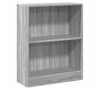 vidaXL Bibliothèque Étagère à Livres Meuble de Rangement Organisateur Salle de Séjour Maison Intérieur Sonoma Gris 60x24x76 cm Bois d'Ingénierie