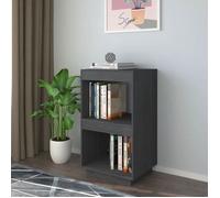 vidaXL Bibliothèque Gris 40x35x71 cm Bois de pin massif 810841