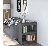 vidaXL Bibliothèque - Gris - 60x35x71 cm