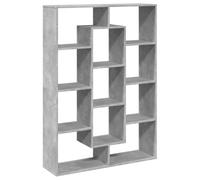 vidaXL Bibliothèque Gris béton 102x29x143 cm Bois d'ingénierie
