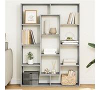 vidaXL Bibliothèque 102x29x143 cm Gris béton Bois d'ingénierie