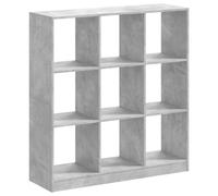 vidaXL Bibliothèque Gris béton 102x32x108 cm Bois d'ingénierie