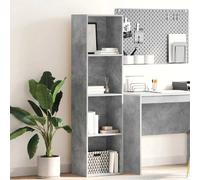 VidaXL Bibliothèque Gris Béton 152 cm