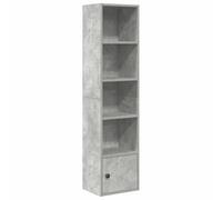 vidaXL Bibliothèque Gris béton 31x24x127 cm Bois d'ingénierie
