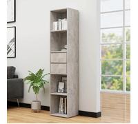 vidaXL Bibliothèque Gris béton 36x30x171 cm Bois d'ingénierie 802871