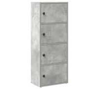 vidaXL Bibliothèque Gris béton 40x24x102 cm Bois d'ingénierie