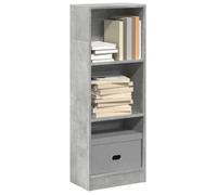 vidaXL Bibliothèque Gris béton 40x24x109 cm Bois d'ingénierie, étagère à Livres, Porte-Livres, Support à Livres, Armoire de Rangement