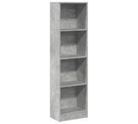 vidaXL Bibliothèque Gris béton 40x24x143 cm Bois d'ingénierie Étagère à livres