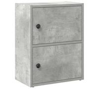 vidaXL Bibliothèque Gris béton 40x24x52 cm Bois d'ingénierie, étagère à Livres, Support de Rangement, Support à Livres, Armoire de Rangement