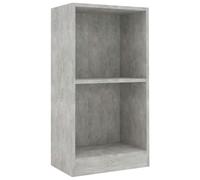 vidaXL Bibliothèque gris béton 40x24x75 cm bois d'ingénierie800823 Gris G