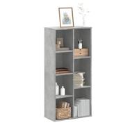 vidaXL Bibliothèque gris béton 50x25x105 cm bois d'ingénierie, étagère, étagère à livres, support de livre, armoire de 852792