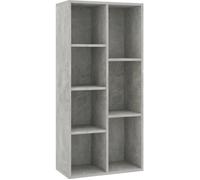 VidaXL Bibliothèque Gris béton 50x25x106 cm Aggloméré