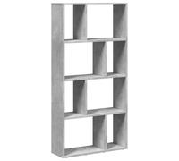 vidaXL Bibliothèque – Gris béton – 120 cm