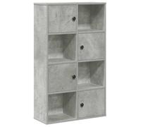 vidaXL Bibliothèque Gris béton 60x24x101,5 cm – Bois d'ingénierie, étagère de rangement