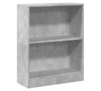 vidaXL Bibliothèque Gris béton 60x24x76 cm Bois d'ingénierie