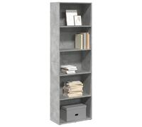 vidaXL Bibliothèque Gris béton 60x30x189 cm Bois d'ingénierie, étagère, étagère à Livres, Support de Livre, Armoire de Rangement, étagère de Rangement