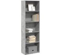 vidaXL Bibliothèque 60 x 30 x 189 cm Gris béton – Bois d'ingénierie