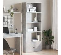 vidaXL Bibliothèque gris béton 70x36x189 cm bois d'ingénierie3295320 Gris G