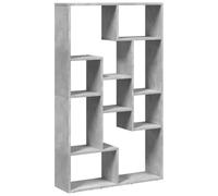 vidaXL Bibliothèque Gris béton 72x20x120,5 cm Bois d'ingénierie, étagère, étagère de Rangement, Support à Livres, étagère à Livres, étagère de Stockage