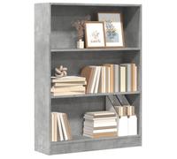 vidaXL Bibliothèque 80x24x109 cm - Gris béton - Bois d'ingénierie