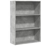 vidaXL Bibliothèque Gris béton 80x30x114 cm Bois d'ingénierie