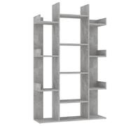 vidaXL Bibliothèque Gris béton 86x25,5x140 cm Bois d’ingénierie