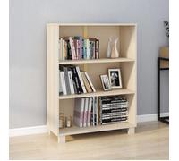 vidaXL Bibliothèque HAMAR Marron miel Bois de pin massif 85x35x112 cm