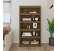 vidaXL Bibliothèque - Marron miel