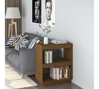 vidaXL Bibliothèque marron miel 60 cm pin massif