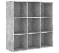 vidaXL Bibliothèque, Meuble de Rangement avec Compartiment, Armoire à Livres Salon Salle de Séjour Intérieur, Gris Béton Bois d’Ingénierie