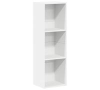 vidaXL Bibliothèque/Meuble TV, Armoire de Télévision avec Compartiment, Étagère à Livres de Salon Intérieur, Moderne, Blanc Bois d’Ingénierie