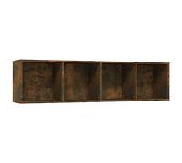 vidaXL Bibliothèque/Meuble TV Chêne fumé 143x30x36cm Bois d'ingénierie