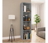 vidaXL Bibliothèque Meuble TV Sonoma – Gris 36x30x143 cm