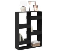 Bibliothèque noir 100x33x135 cm bois d ingénierie