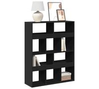 vidaXL Bibliothèque noir 100x33x125,5 cm bois d'ingénierie