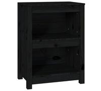 vidaXL Bibliothèque Noir 50x35x68 cm Bois de pin massif