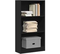vidaXL Bibliothèque 60x24x109 cm – Bois d'ingénierie, étagère de rangement Noir