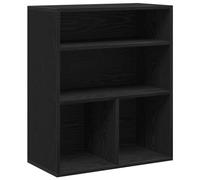 vidaXL Bibliothèque 60x30x71,5 cm Noir, Bois d'ingénierie, armoire de rangement