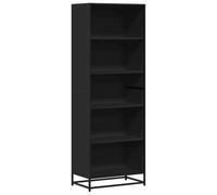 vidaXL Bibliothèque 60×35×170,5 cm – noir, bois d'ingénierie