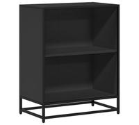 vidaXL Bibliothèque Noir 60x35x76 cm Bois d'ingénierie, bibliothèque, séparateur de pièce, séparateur, Armoire de Rangement, cloison de séparation