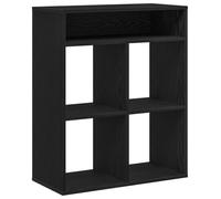 vidaXL Bibliothèque 66x31x80 cm Bois d'ingénierie – Armoire de rangement Noir